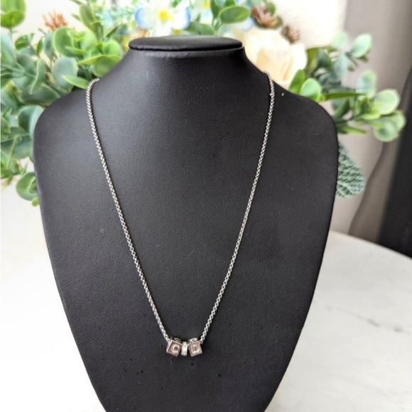 Vintage Dior CD Silver Dice necklace - Picture 3 of 6